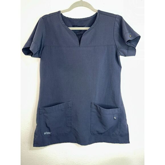 Grey's Anatomy Signature by Barco Women's Scrub Top Size S Dark Gray - Picture 2 of 5